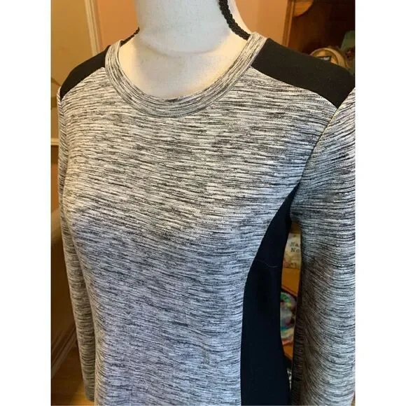 Athleta Color Block Cooldown Workout MIDI-Dress Black, Grey Women Size Small - Picture 9 of 11